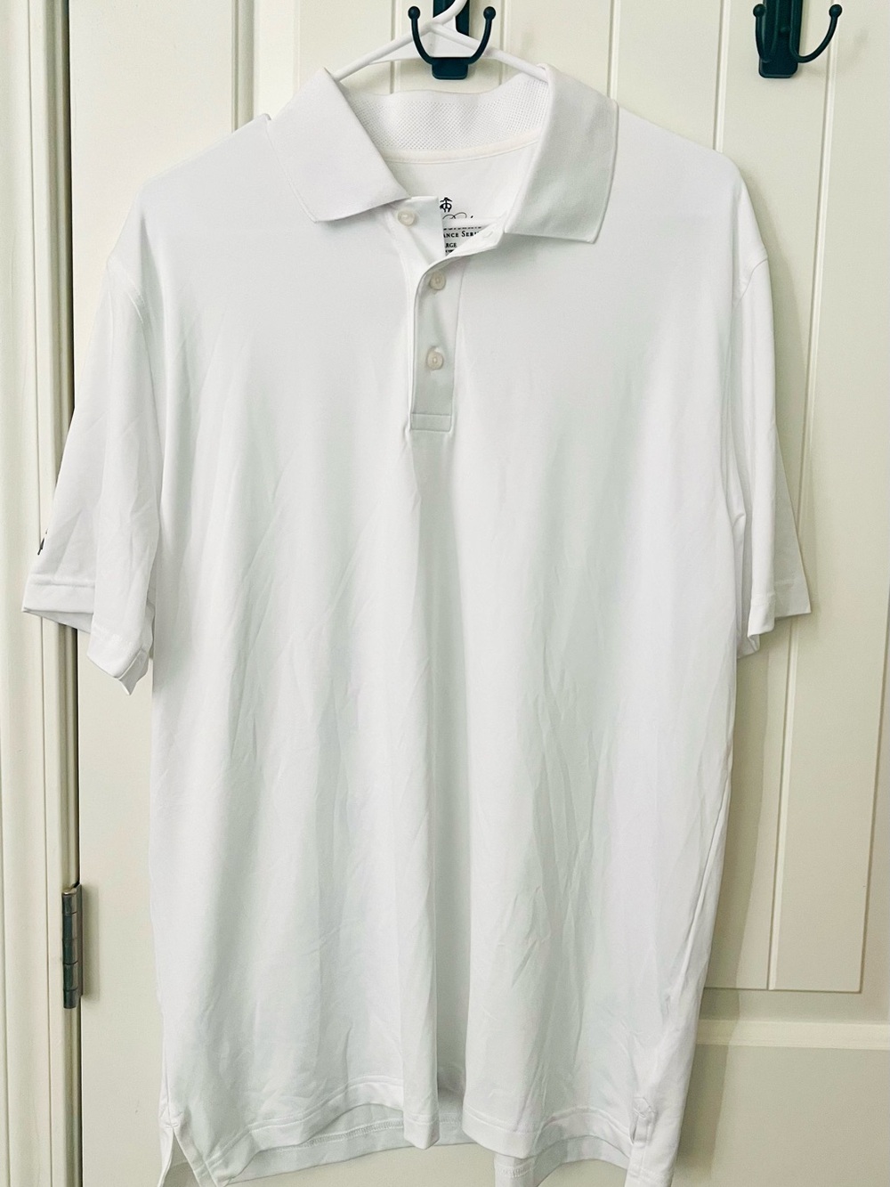 Brooks Brothers  White Polo Shirt - Classic Short Sleeve Large